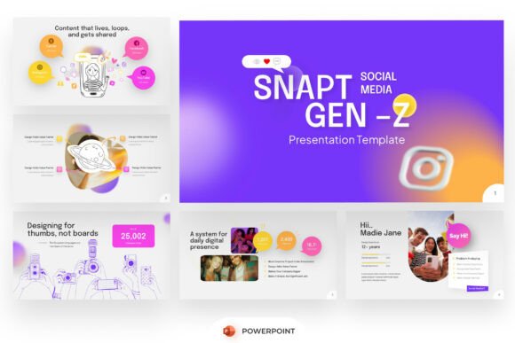 Gen Z Social Media Kit PowerPoint: A Dynamic Tool for Modern Digital Storytelling