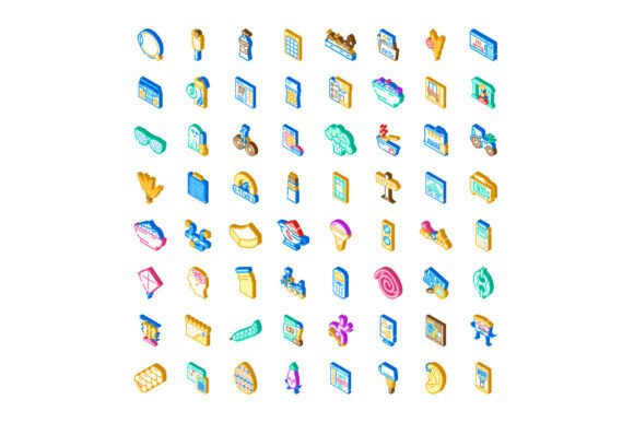 Isometric Icon Sets: A Visual Toolkit for Food Tech, Everyday Objects, and Digital Design