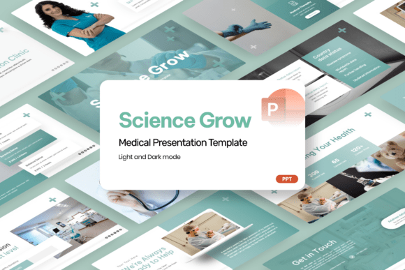 Science Grow PowerPoint: A Modern Medical Presentation Template Built for Clarity and Confidence