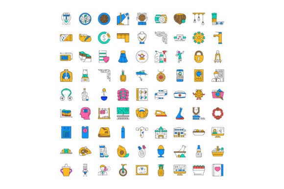 Why a Large Collection of Diverse Color Line Icons Transforms Modern Design
